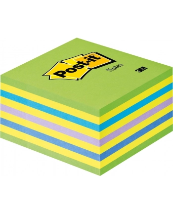 3M-POST-IT Kostka samop. POST-IT® (2028-NB), 76x76mm, 1x450 kart., cukierkowa niebiesko-zie