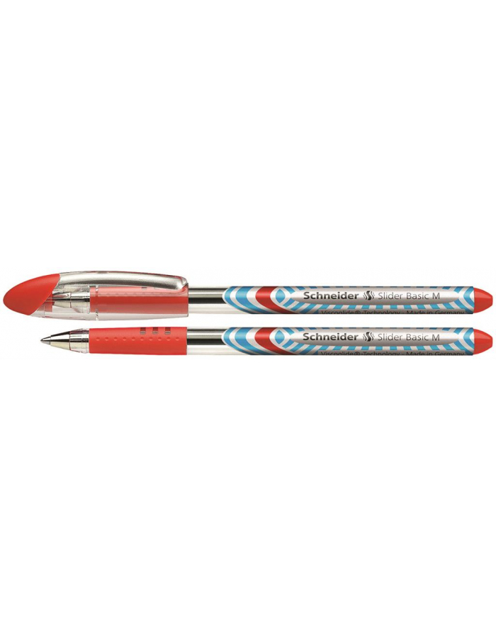 Długopis SCHNEIDER Slider Basic, M, czerwony główny