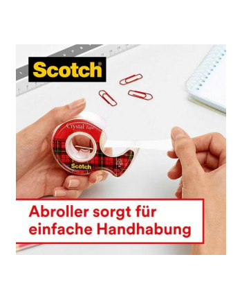 3M-SCOTCH Taśma biurowa SCOTCH® Crystal (6-1933R8), 19mm, 33m, 7szt., 1 rolka GRATIS