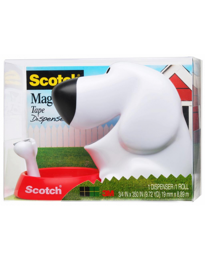 3M-SCOTCH Dyspenser do taśm Scotch® w kształcie pieska (C31-Dog), taśma GRATIS główny