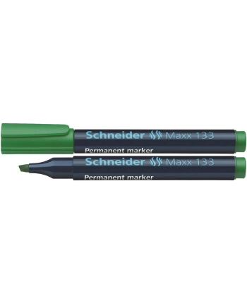 Marker permanentny SCHNEIDER Maxx 133, ścięty, 1-4 mm, zielony