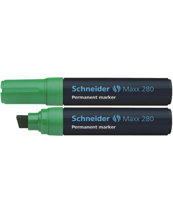 Marker permanentny SCHNEIDER Maxx 280, ścięty, 4-12 mm, zielony