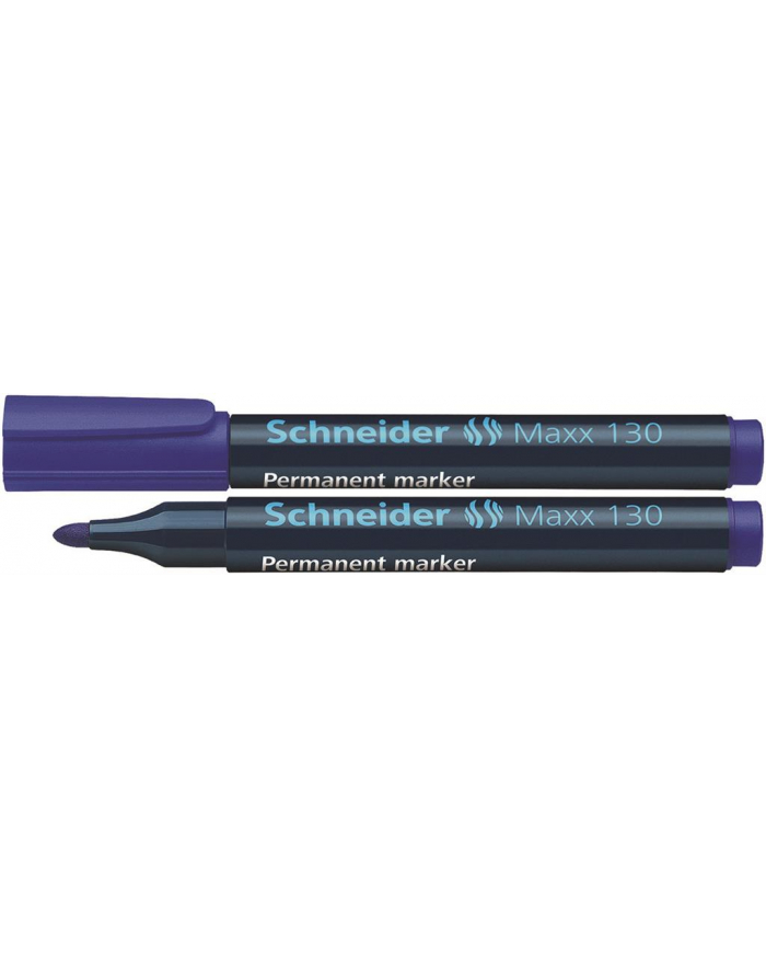 Marker permanentny SCHNEIDER Maxx 130, okrągły, 1-3 mm, niebieski główny