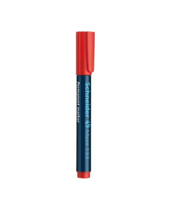 Marker permanentny SCHNEIDER Maxx 133, ścięty, 1-4 mm, czerwony