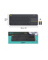 Logitech Wireless Touch Keyboard K400 Plus Black (US International) - nr 95
