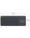 Logitech Wireless Touch Keyboard K400 Plus Black (US International) - nr 3