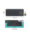 Logitech Wireless Touch Keyboard K400 Plus Black (US International) - nr 81
