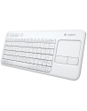 Logitech Wireless Touch Keyboard K400 Plus white (US International) - nr 1