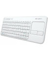 Logitech Wireless Touch Keyboard K400 Plus white (US International) - nr 30