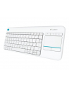 Logitech Wireless Touch Keyboard K400 Plus white (US International) - nr 33