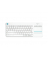 Logitech Wireless Touch Keyboard K400 Plus white (US International) - nr 40