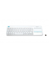 Logitech Wireless Touch Keyboard K400 Plus white (US International) - nr 42