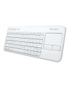 Logitech Wireless Touch Keyboard K400 Plus white (US International) - nr 67