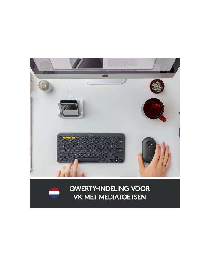 Logitech Multi-Device Bluetooth® Keyboard K380 - ciemnoszara - Dutch główny