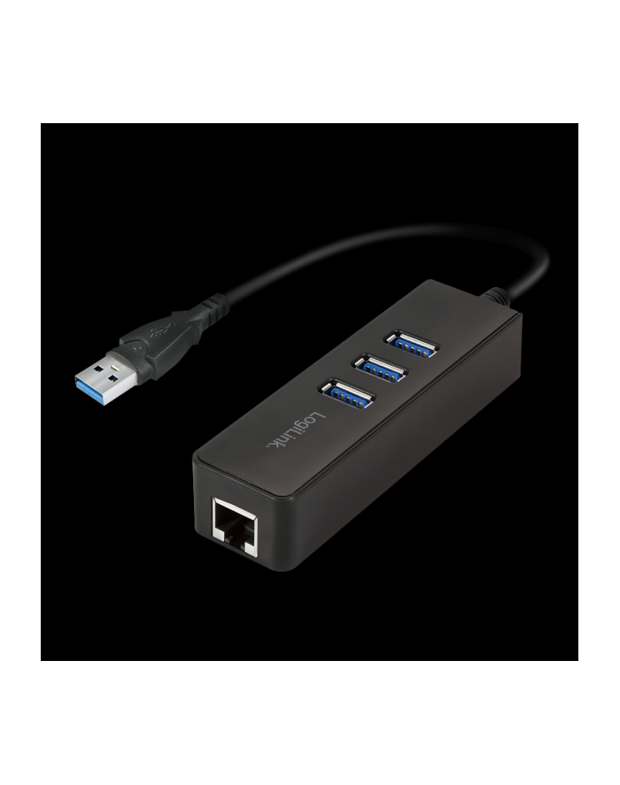 Adapter Logilink Gigabit Ethernet do USB 3.0 UA0173 HUB USB 3.0 główny