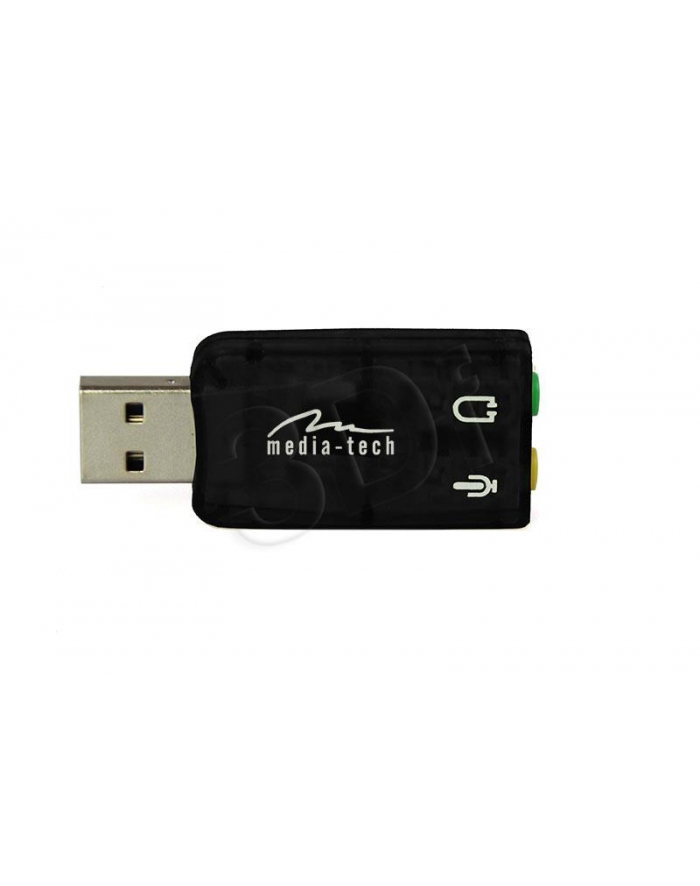 MEDIA-TECH KARTA DŹWIĘKOWA USB VIRTU 5.1  OFERUJĄCA WIRTUALNY DŹWIĘK 5.1 MT5101 główny