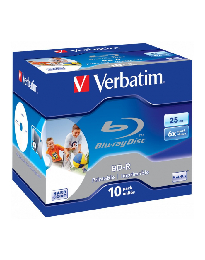 BD-R Verbatim 6x 25GB (Jewel Case 10) Blu-Ray Printable główny