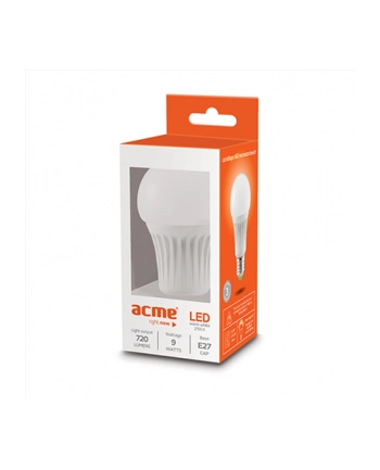 ACME EUROPE Żarówka LED ACME E27 Ashape A60 9W2700K25h720lmE27
