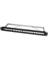 LOGILINK- Patchpanel Keystone 24-portowy, ekranowany, czarny - nr 12