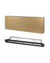 LOGILINK- Patchpanel Keystone 24-portowy, ekranowany, czarny - nr 3