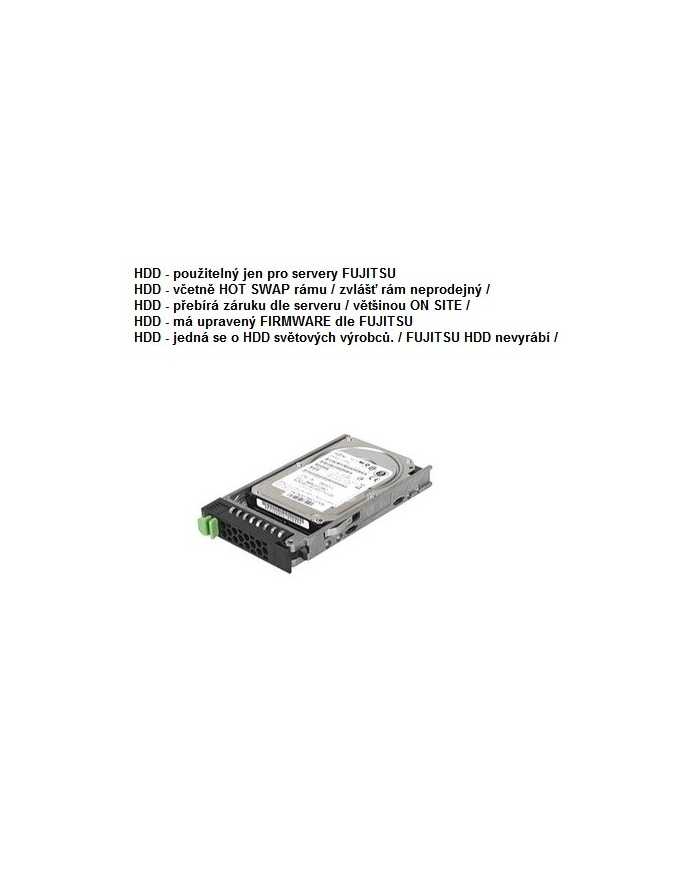 Fujitsu HD SAS 12G 300GB 10K 512n HOT PL 2.5' EP główny