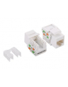 LOGILINK- Keystone Jack,  RJ45 Kat.5e UTP 90° LSA/IDC beznarzędziowe, białe - nr 5