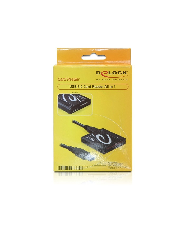 Czytnik Delock all-in-1 USB 3.0 black główny