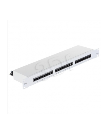 Telegaertner TELEGARTNER Panel 19  1U 24xRJ45 kat. 5e FTP szary
