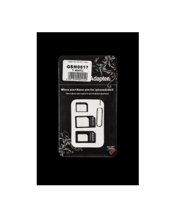 Adapter kart SIM M-Life 3W1 (nano SIM / micro SIM / SIM)