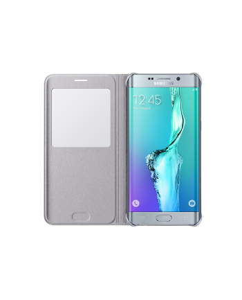 S View Cover Galaxy S6 Edge+ Srebrny
