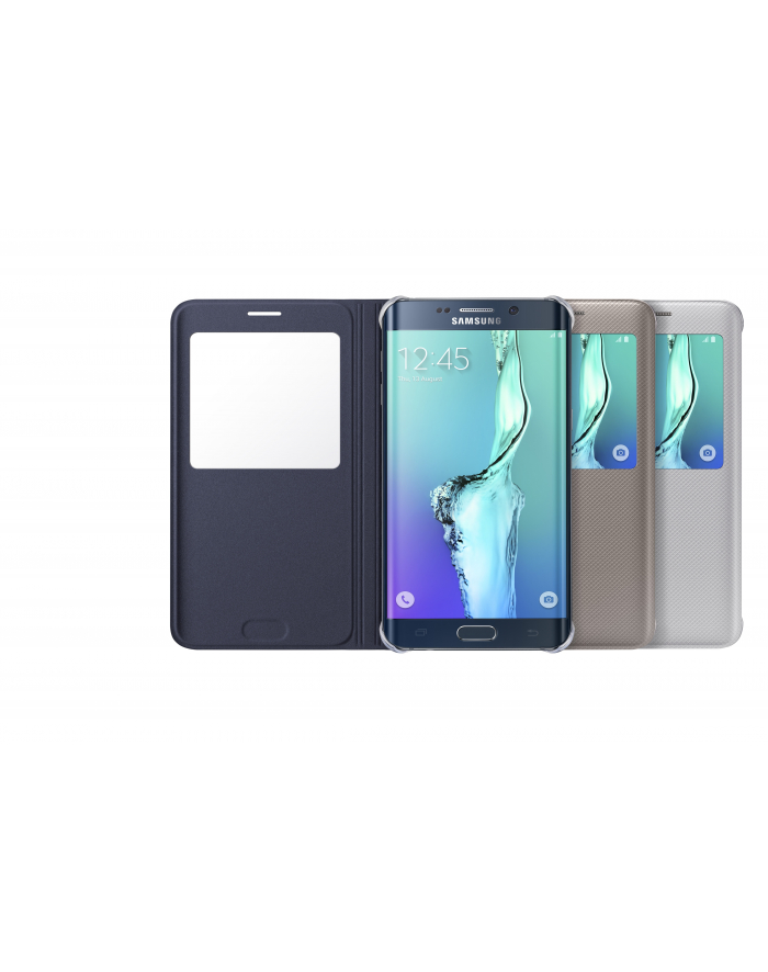 S View Cover Galaxy S6 Edge+ Srebrny główny