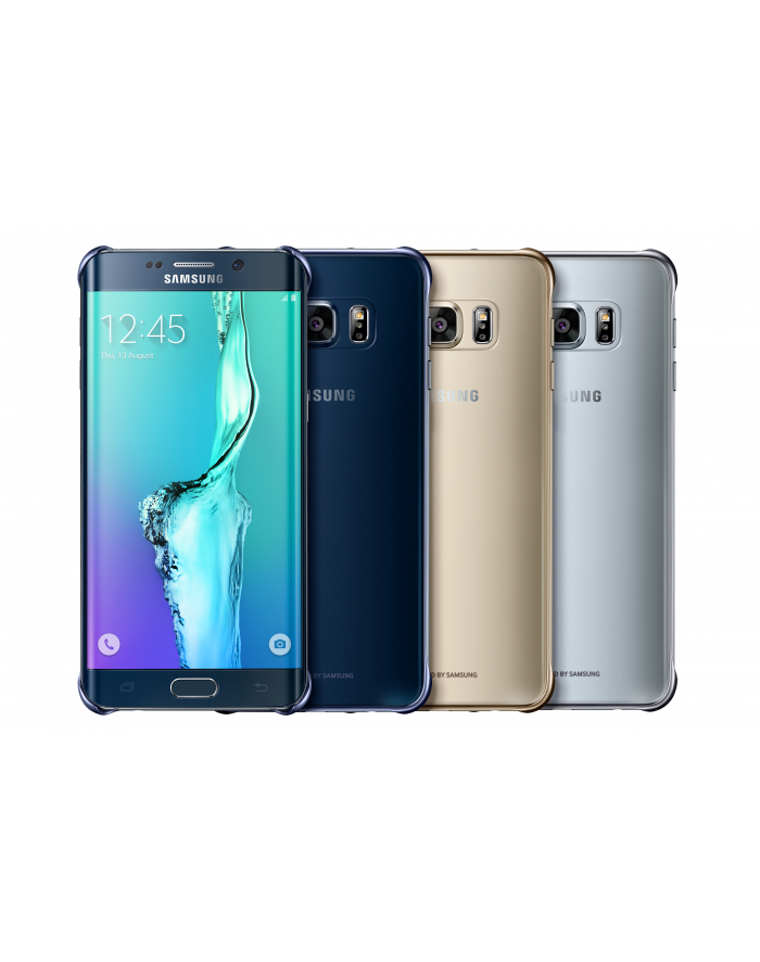 Clear Cover S6 Edge+ Czarny-Niebieski główny