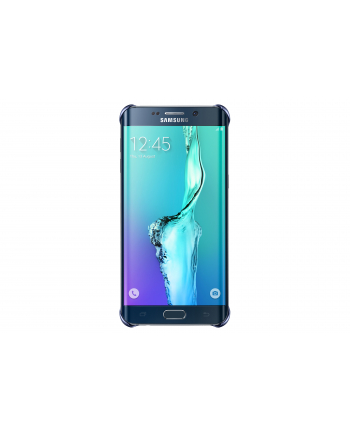 Clear Cover S6 Edge+ Czarny-Niebieski
