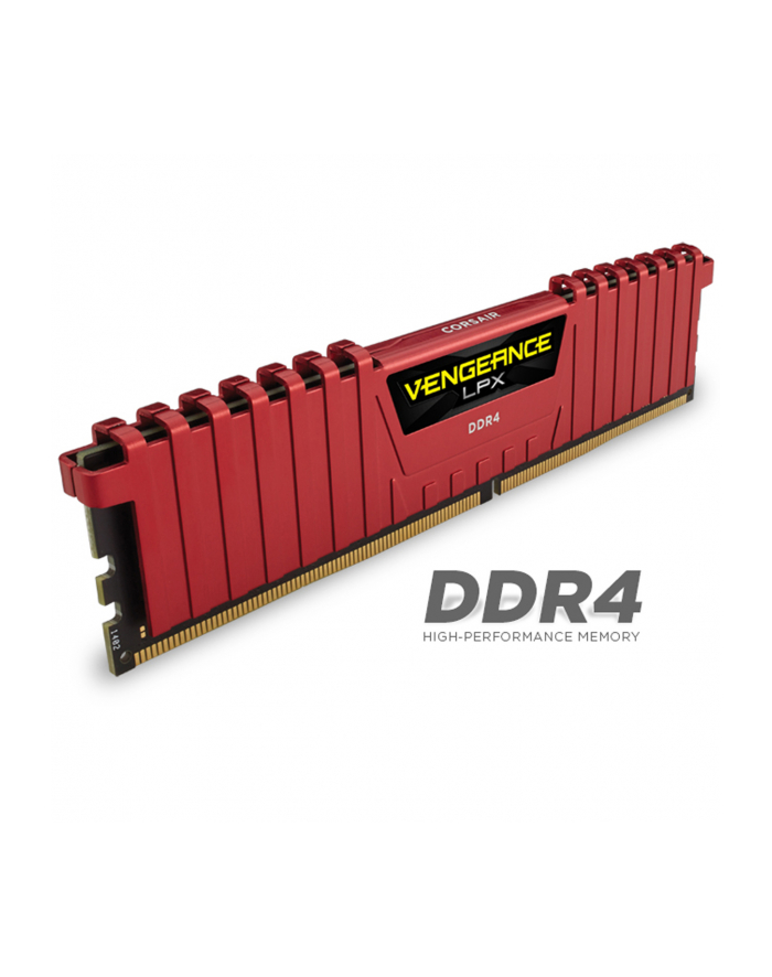 Corsair DDR4 Vengeance LPX 16GB/3200(2*8GB) CL16-18-18-36 RED 1,35V                                                                                   XMP 2.0 główny