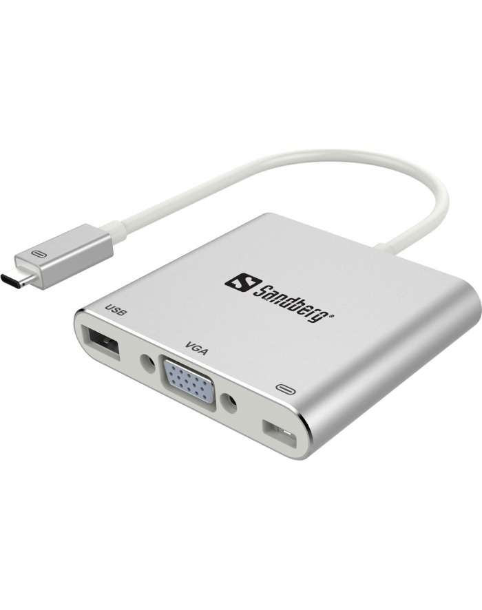 Sandberg Replikator portów USB-C - VGA+USB główny