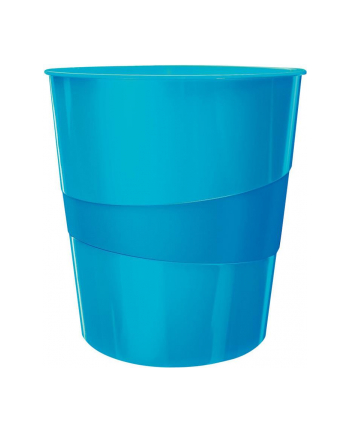Kosz na śmieci 15L Leitz WOW, niebieski metalik