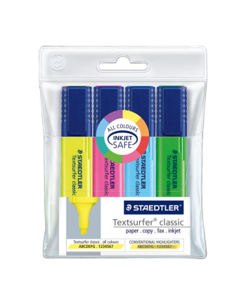 Staedtler Zakreslacz Textsurfer classic 4 szt.w podstawce
