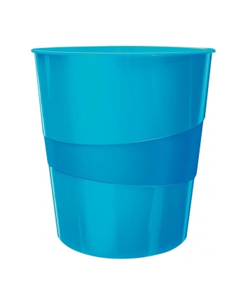 Kosz na śmieci 15L Leitz WOW, niebieski metalik