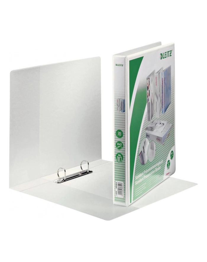 Segregator ofertowy Leitz Panorama standard, A4+, 2DR/20, grzbiet 37 mm, biały główny