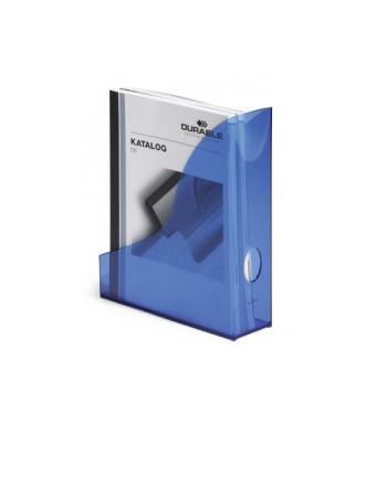 DURABLE BASIC pojemnik na katalogi A4, niebieski-przezroczysty