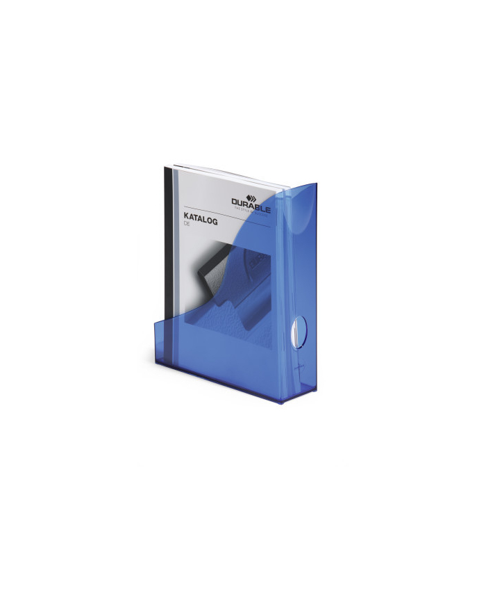 DURABLE BASIC pojemnik na katalogi A4, niebieski-przezroczysty główny