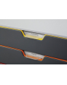 DURABLE VARICOLOR pojemnik z pięcioma kolorowymi szufladkami. Wymiary: 280x292x356 mm (W - nr 24