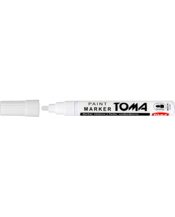 TOMA markery olejowe z farbą, końcówka 2,5mm - białe