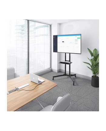 Techly Stojak mobilny do TV LCD/LED/Plazma 30''-65'' 60kg VESA pochylany z półką