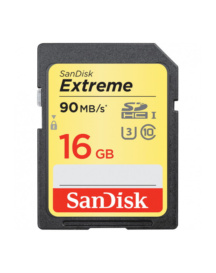 SanDisk karta pamięci Extreme SDHC 16GB 90MB/s Class 10 UHS-I U3 główny