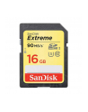 SanDisk karta pamięci Extreme SDHC 16GB 90MB/s Class 10 UHS-I U3 - nr 1
