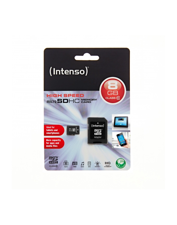 Intenso micro SD 8GB SDHC card class 10 główny