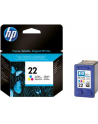 Głowica drukująca HP 22 tri-colour | 5ml | DeskJet3940/3920,PSC1410 - nr 91