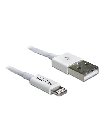 Delock Kabel USB do transmisji danych/ładowania urządzeń iPhone,iPad,iPod,1m,bia