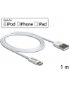 Delock Kabel USB do transmisji danych/ładowania urządzeń iPhone,iPad,iPod,1m,bia - nr 13